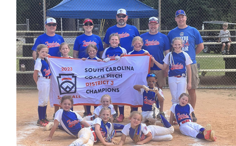 Coach Pitch Softball District Champs